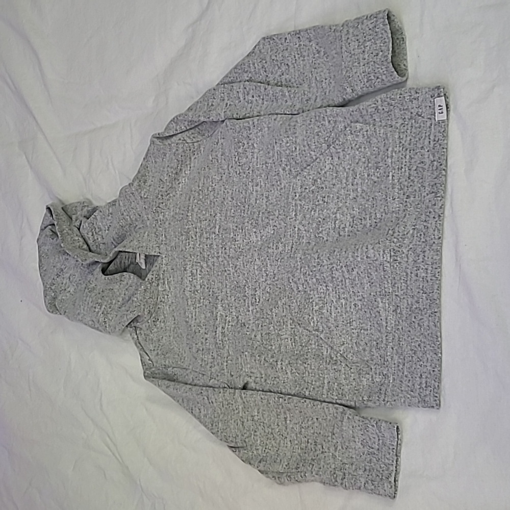 💥5/$25 Baby Gap Boys 4 Years Gray Long Sleeve Hooded Light Weight Sweatshirt